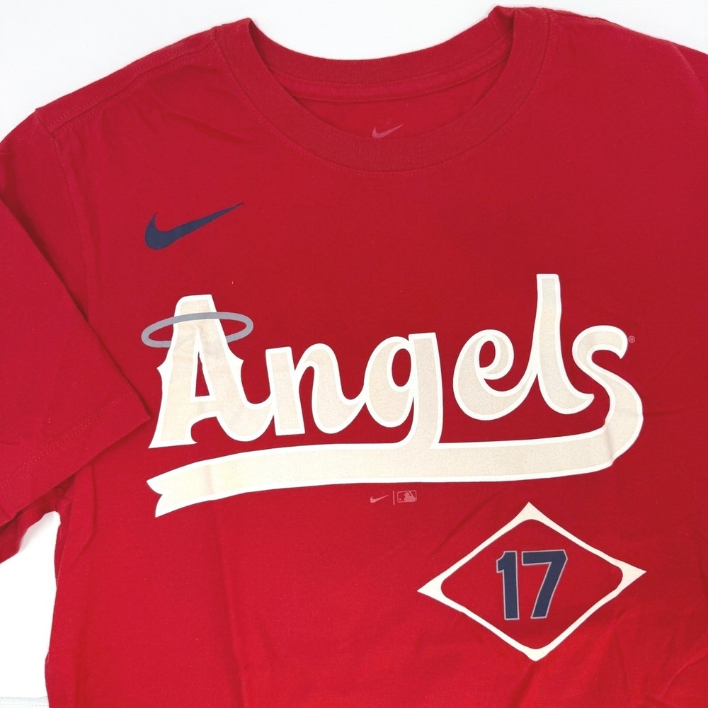Nike Shohei Ohtani‎ Los Angeles Angels #17 Mens Small Red MLB Player T-Shirt